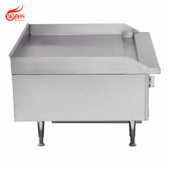 Équipement de cuisine Commercial, comptoir de 24 pouces, commande manuelle, plaque chauffante à gaz pour hamburgers plats (EGG24S)