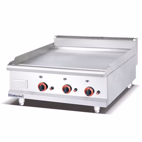 Équipement de cuisine commerciale plaque chauffante à gaz en acier inoxydable à vendre
